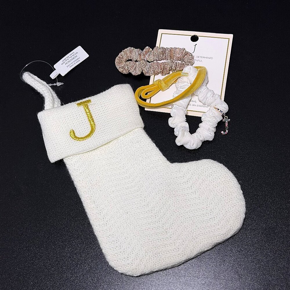 Nordstrom Trending Initial D Mini Christmas Stocking Scrunchies Holiday Gifts